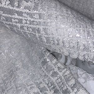 Sexy Sliver Mixed with white Dress